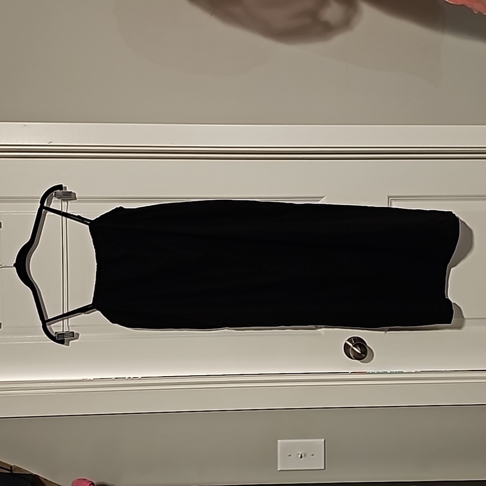 A.N.D. A New Day Simple little black Linen & rayon dress Size XS Black NWOT